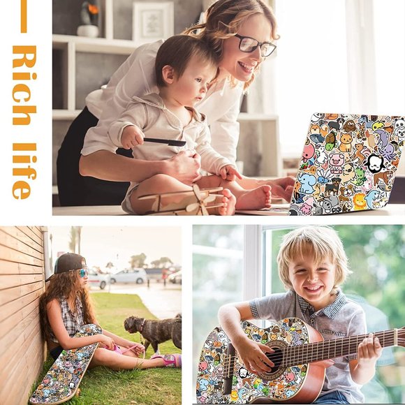 Cute Animal Stickers Colorful Animal Waterproof Stickers Vinyl Cute Aesthetic - Picture 4 of 5